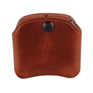 El Paso Saddlery Single Stack Double Magazine Pouch Leather Russet Brown