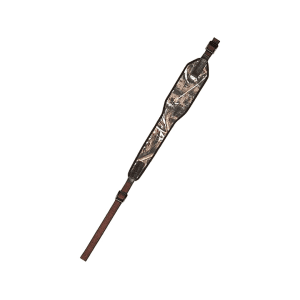 Vero Vellini Air Cushion Premium Wide-Top Rifle Sling with Swivel Leather/Neoprene Realtree Max-5