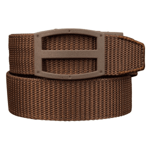 Nexbelt Titan EDC Gun Belt 1-1/2" with Black Steel Powder Coated Buckle Nylon Dark Brown