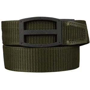 Nexbelt Titan EDC Gun Belt 1-1/2" with Black Steel Powder Coated Buckle Nylon OD Green