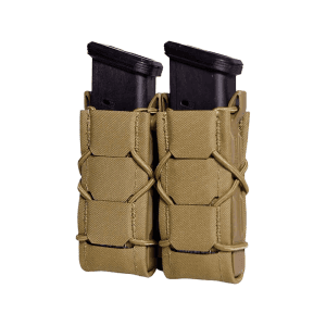 High Speed Gear Gen 2 Double Pistol Taco MOLLE Pistol Magazine Pouch Nylon Coyote Brown