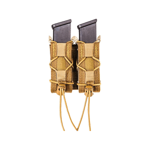 High Speed Gear Taco MOLLE Double Pistol Magazine Pouch Nylon Coyote Brown