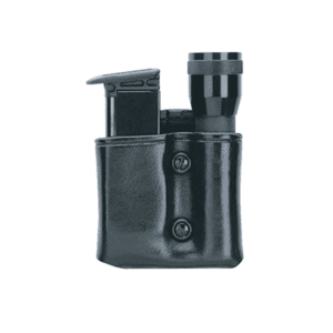 Gould & Goodrich B860 Magazine and Flashlight Pouch Beretta 92, 96, Sig Sauer P220, P225,P226, P228, P229, P239, Springfield XD9, XD40, S&W M&P Streamlight Scorpion Leather Black
