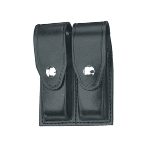 Gould & Goodrich B627 Double Magazine Pouch for Glock 17, 19, 22, 23, 31, 32, 34, 35, 36, HK USP 9 Compact, USP 357 Compact, USP 40 Compact, USP 45 Compact, USP 9, USP 40 Leather Black