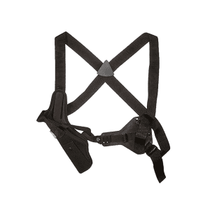 Uncle Mike's Sidekick Vertical Shoulder Holster Right Hand Medium And Large Frame Double Action Revolvers 7" To 8.5" Nylon Black