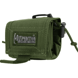 Maxpedition Rollypoly Collapsible Dump Pouch Holds 7 AR-15 30 Round Magazine Nylon Olive Drab