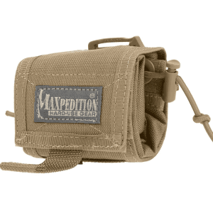 Maxpedition Rollypoly Collapsible Dump Pouch Holds 7 AR-15 30 Round Magazine Nylon Khaki