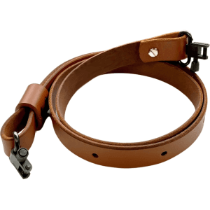 Midwayusa Traditional Leather Rifle Sling With Sling Swivel Light Brown
