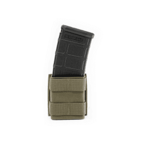 Esstac KYWI Short Single 5.56 AR-15 Rifle Magazine Pouch with MOLLE Nylon Ranger Green