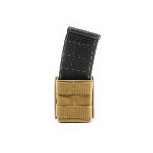 Esstac KYWI Short Single 5.56 AR-15 Rifle Magazine Pouch with MOLLE Nylon Coyote Brown