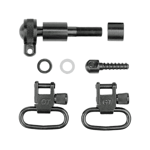 Grovtec Sling Swivel Studs With 1" Locking Swivels Set Remington 760 (1969-1981) & 7600 (1984 To Present) Steel Black