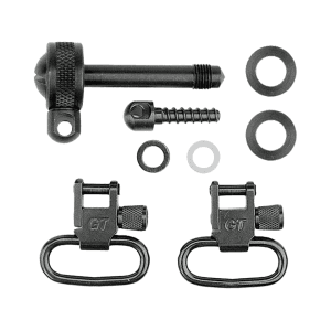 Grovtec Sling Swivel Studs With 1" Locking Swivels Set Remington 7400 Steel Black