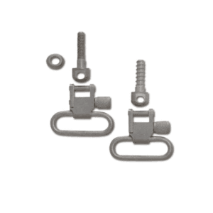Grovtec Sling Swivel Studs With 1" Locking Swivels Set With Machine Screw Forend Satin Nickel Plated