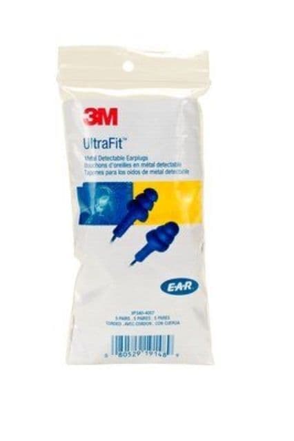 3M Earplug Ultrafit Metal 100BX  Box