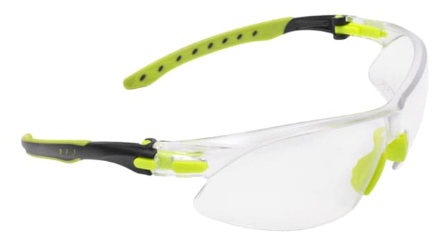 Allen ULTRX Youth Keen Safety Glasses Lime Green Frame Clear Lens