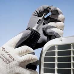 Ansell Healthcare HyFlex Foam Gloves Ansell  Black Gloves With Gray Liner Case