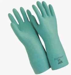 Ansell Healthcare Sol-Vex Nitrile Gloves Ansell  33 Cm 13" Length 15 Mil Thickness Flock-Lined Case
