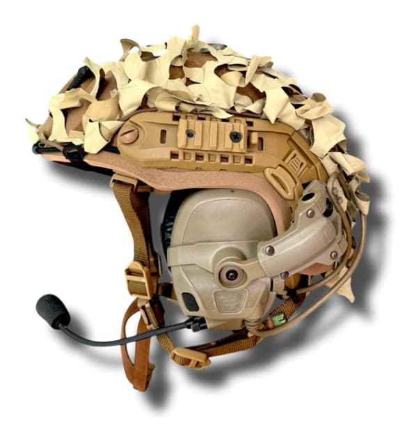 Arid MFG Halo Helmet Scrim Desert Tan