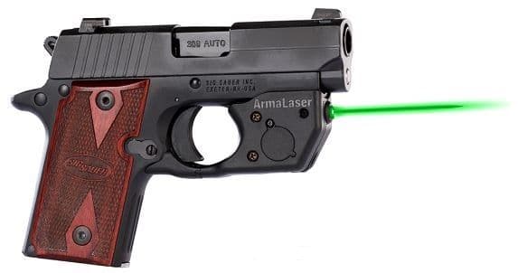 Armalaser Used Armalaser Green Laser Sight For Sig Sauer P238/P938 Grip Mount Tr8g