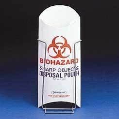 Bel-Art Biohazard Sharp Object Pouch SCIENCEWARE  Pouch Stand