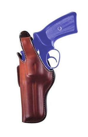 Bianchi 5BHL Thumbsnap Suede Lined Belt Holster Ruger SP101/Colt Detective Special Left Hand Plain Tan 18045