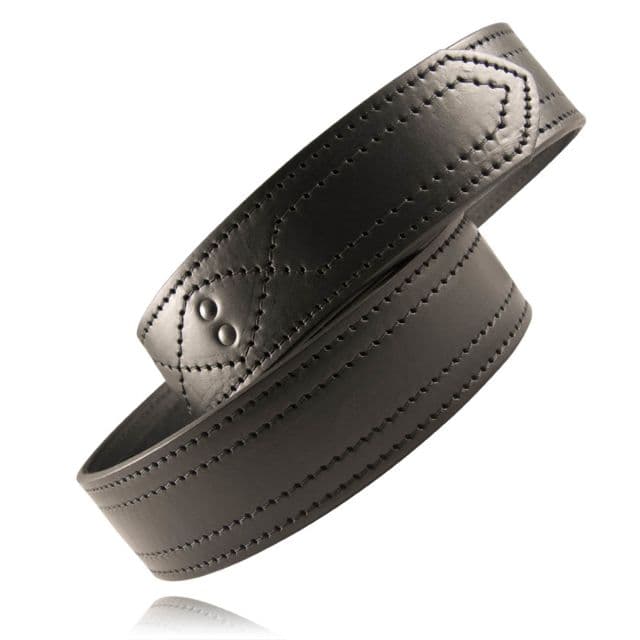 Boston Leather 2-1/4 Off Duty Belt Hook Lined Belt Black