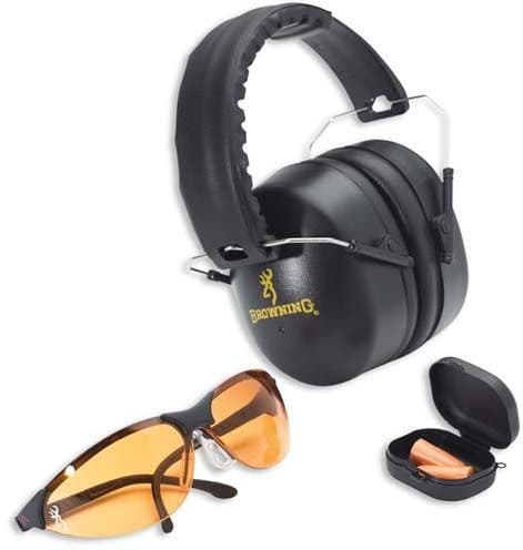 Browning Range Kit W/Shooting Glasses Earmuffs And Ear Plugs