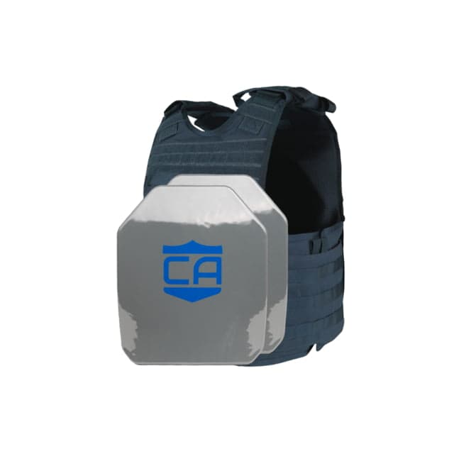 Caliber Armor Condor EXO&AR550 Level III+ Complete Plate Carrier Package Polyshield Coat SAPI Navy Blue  Small/Medium 19-AR5508