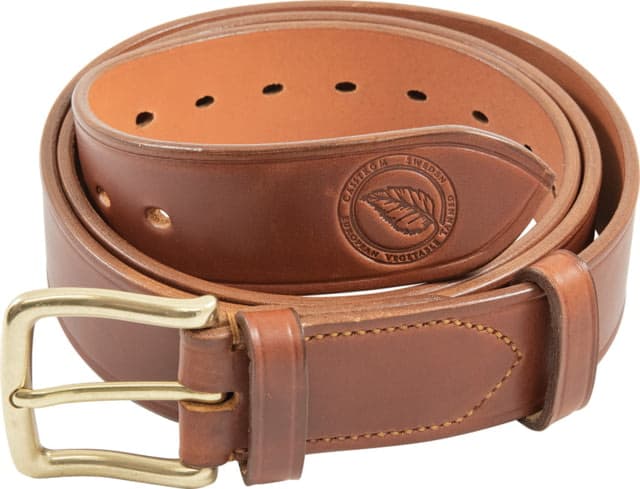 Casstrom Swedish Forest Belt - Men's Small-Extra Large 100cm Brass Buckle Leather Brown