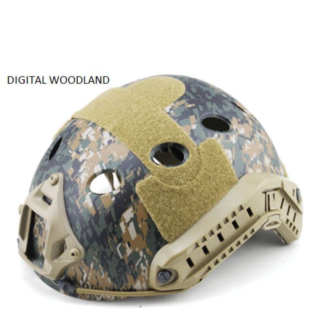 Chase Tactical Bump Helmet Non Ballistic Digital Woodland One Size