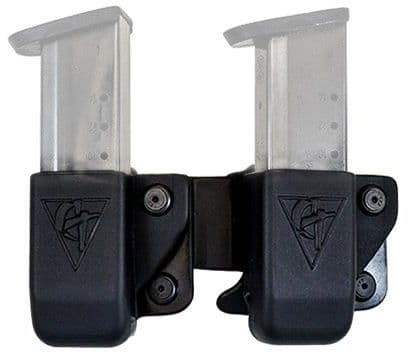 Comp-Tac Twin Belt Clip Mag Owb Kydex Size 5 - Glock .45 Double Stack Left Hand Black