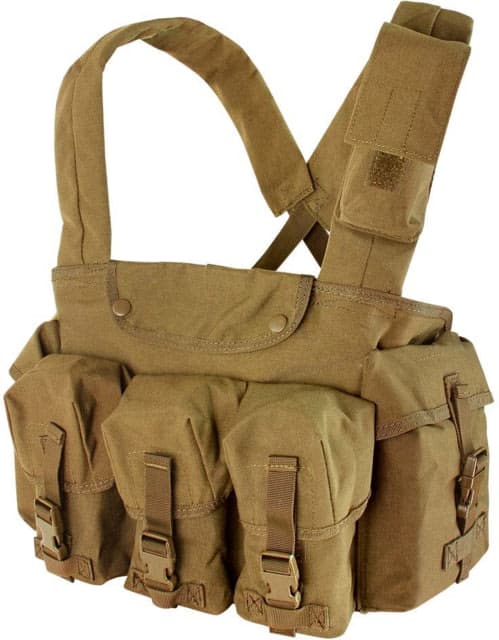 Condor Outdoor 7 Pocket Chest Rig Coyote Brown