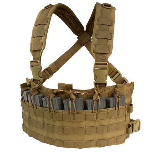 Condor Outdoor Rapid Assault Chest Rig Coyote Brown