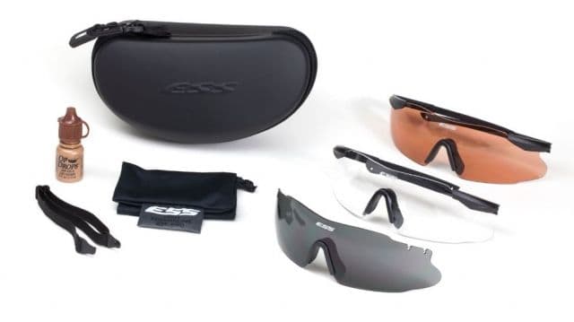ESS ICE Tactical LE Interchangeable Eyeshield Safety Glasses Kit