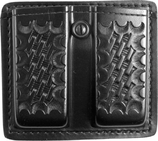 Gould & Goodrich K-Force Double Magazine Pouch - 1911 Single Stacks & Similar Black Weave