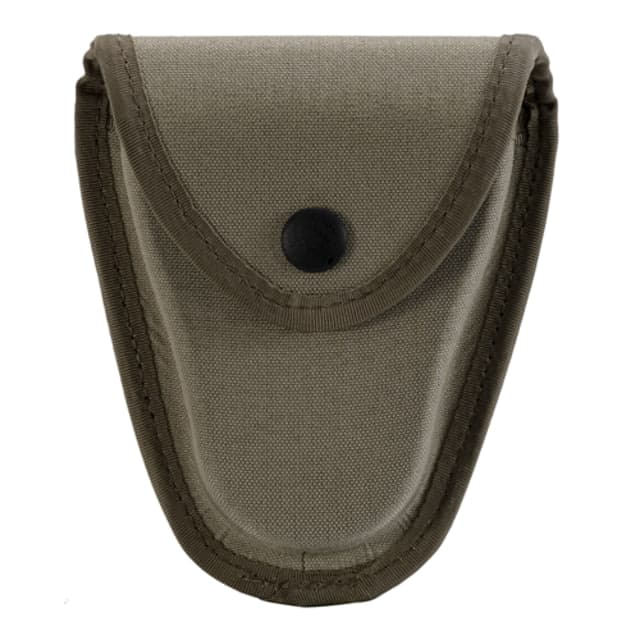 Gould & Goodrich Handcuff Case/Glove Pouch Hidden Hardware Silver Tan