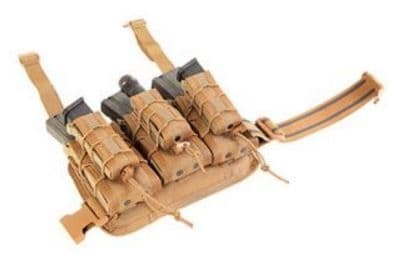 High Speed Gear HSGI Double Decker Leg Rig Rifle Pouch Coyote Brown