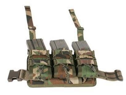 High Speed Gear HSGI Rifle Leg Rig Pouch Woodland Camo
