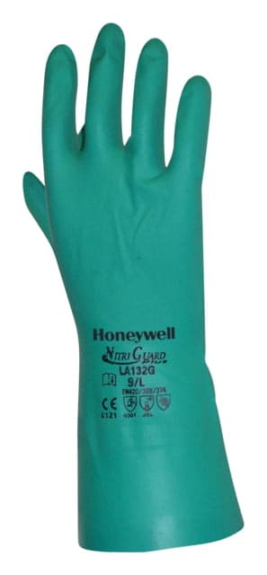 Honeywell Nitri GUArd Plus Gloves Flocked cotton Nitrile Green 2XL
