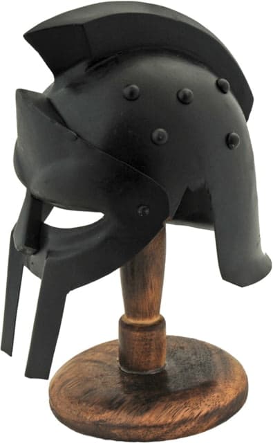India Made Mini Gladiator Helmet w/ Stand PA