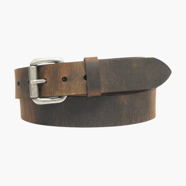 Lejon Tracer Leather Belt - Men's Brown 36
