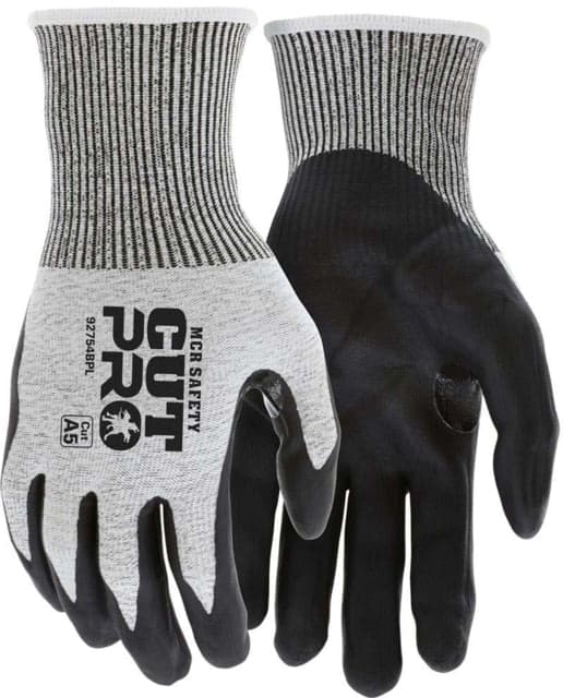 Mcr Safety Cut Pro 13-Gauge Hypermax Cut Resistant Work Gloves W/Bi-Polymer Coated Palm Medium