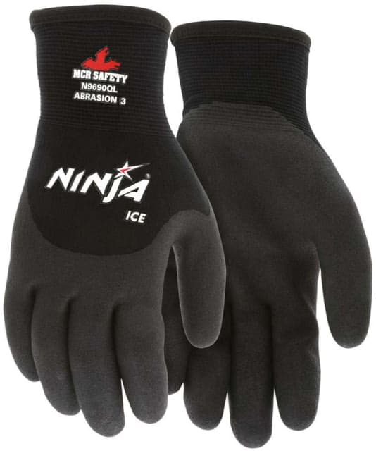 Mcr Safety Ninja Ice Insulated Work Gloves Black Medium