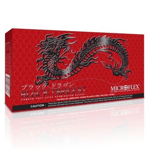 Microflex Gloves Black Latex Xl  Unit CS