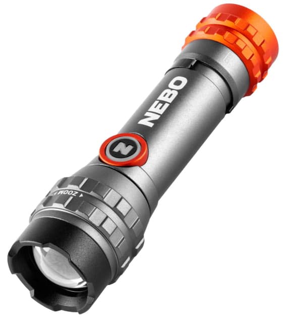 Nebo Davinci Led Flashlight Li-Ion Battery White Spot Light 450 Lumens Flex