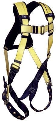 DBI-SALA Delta Iron No-Tangle Harness w/ 2 x Waist D-Rings Back D-Ring Extra Large Yellow/Navy Each