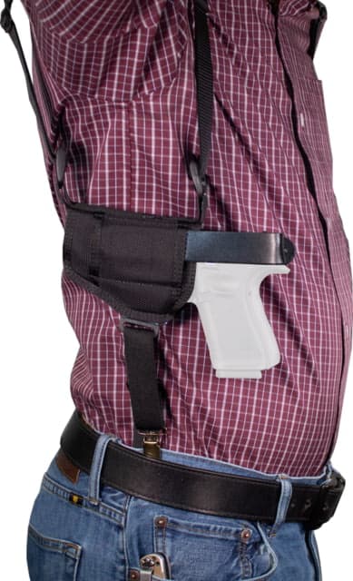 Desantis Patriot Grd Shoulder Rig Leather Shoulder Holster Ambidextrous Hand Black