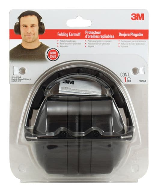 Peltor 3M Folding Earmuffs 25dB Black