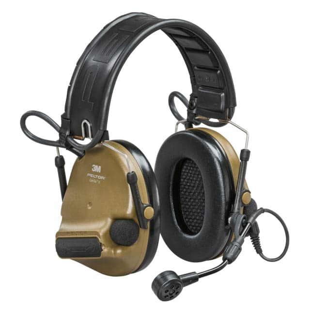 3M/Peltor ComTac VI Defender Electronic Earmuff Matte Finish Coyote Brown NIB Natural Interaction Behavior Wireless Technology Includes Boom