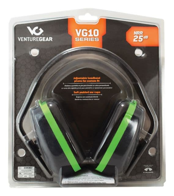 Pyramex VentureGear VG 10 Series Ear Muffs 25dB